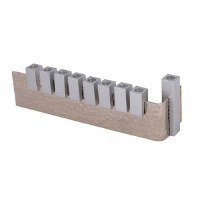 Yair Emanuel Hammered Menorah L Shaped with Anodized Silver Colored Stems