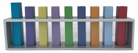 Yair Emanuel Candle Menorah Silver Frame and Multicolor Branches