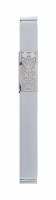Mezuzah Case Metal Sleeve Cutout Silver Designed by Yair Emanuel 12cm