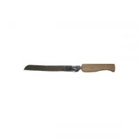 Yair Emanuel Challah Knife Natural Mango Wood Handle Serrated Blade