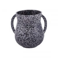 Wash Cup Metal Black Marble Design by Yair Emanuel