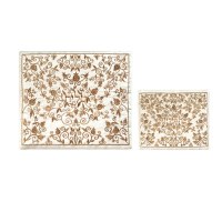 Yair Emanuel Full Embroidered Tallit and Tefillin Bag Set - Pomegranates Gold