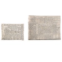 Yair Emanuel Hand Embroidered Tallit and Tefillin Bag Set - Jerusalem Silver
