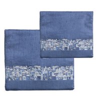 Yair Emanuel Blue Tallit and Tefillin Bag Set - Jerusalem