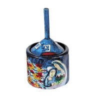 Yair Emanuel Painted Dreidel Box Human Figures Design