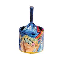 Yair Emanuel Painted Dreidel Box Noah's Ark Design