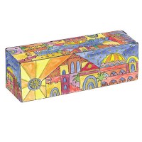 Yair Emanuel Judaica Travel Chanukah Candle Menorah Jerusalem Design