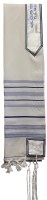 Tallit Wool  Classic Slate Blue & Silver #GSBC12