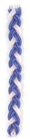 Large Flat Blue and White Havdalah Candle
