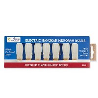 Frosted Replacement Bulbs for Aviv Electric Menorah 9 Pack
