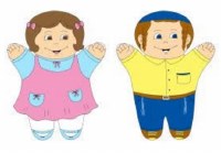 Hand Puppet Boy and Girl
