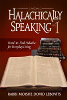 Halachically Speaking Volume 1 [Hardcover]