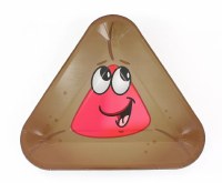 Purim Paper Plates Hamentash Design Red 10 Count