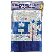 Happy Hanukkah Hologram Banner 5'
