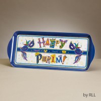 "Happy Purim" Rectangle Melamine Tray