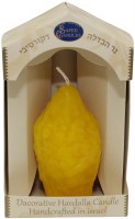 Safed Pillar Esrog Shaped Havdalah Candle 3"x6"