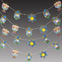 Chanukah Hologram String of Lights