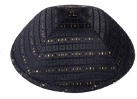 iKippah Gold Nuggets Black Size 5