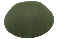 iKippah Olive Green Linen Size 2