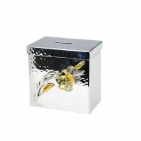 Money Box Frangipani Nickel Sprinkled/Gold