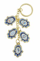 Key Chain Hamsa Charms Blue