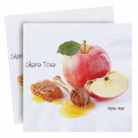 Napkins Shana Tova Honey Comb Design