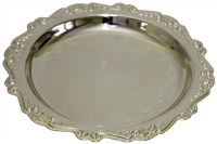 Kiddush Cup Tray Floral Design 6"