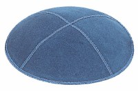 Denim Suede Kippah Medium