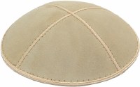 Ivory Suede Kippah Medium