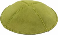 Lime Suede Kippah Medium