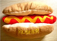 Plush Toy Kosher Hot Dog