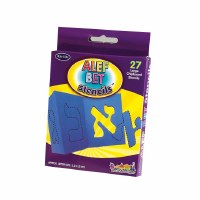 Large Alef Bet Paper Stencils - 2.5"