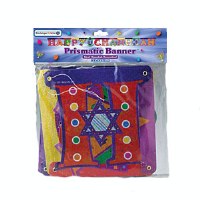 Large "Happy Chanukah" Colorful Prismatic Banner