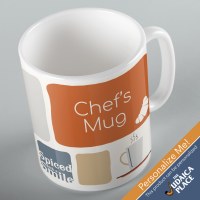 Jewish Mug Fleishig Geometric Earth Tone Meat Design 11oz