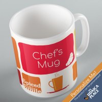 Jewish Mug Fleishig Geometric Meat Design 11oz