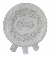 Matzah Cover Brocade Round With Heavy Plastic MC500