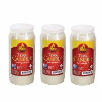 7 Day Shiva Memorial Candle Plastic Jar 3 Pack
