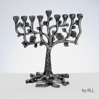 Candle Menorah Aluminum Tree Design