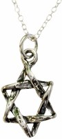 Necklace Silver Star of David