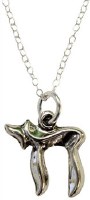 Silver Chai Necklace 18"