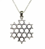 Silver Web Of Star Necklace #MJB624BC