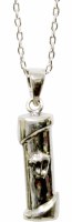Sterling Silver Mezuzah Necklace #MJB5547