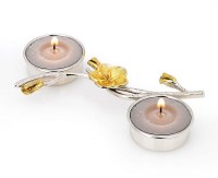 Tea Light Holder Silver and Gold