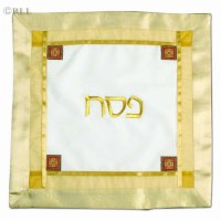 Matzah Cover, Gold-Corner Organza