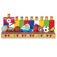 Candle Menorah Sports Design by Jessica Sporn