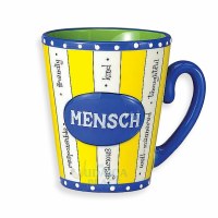 "Mensch" Handpainted Ceramic Mug