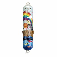 Enameled Mezuzah Noah's Ark Design 4"