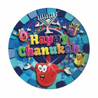 "Happy Chanukah" Themed 7" Paper Plates 10 Pack
