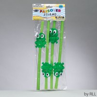 Set of 4 Passover Frog Shaped Straws