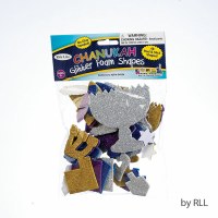 Peel & Stick Chanukah Glitter Foam Shapes